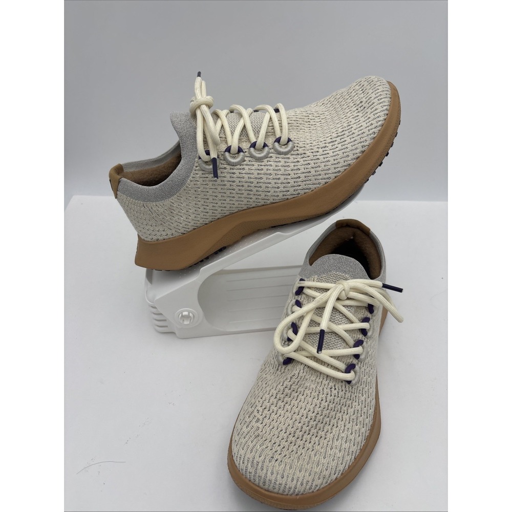 Allbirds Tree Dasher 2 TD2 Cream Tan Purple Running Shoes Womens 9 Sneaker